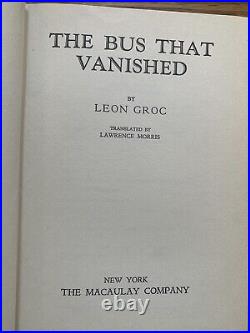 The Bus That Vanished by Leon Groc 1st US EDITION HCDJ SCI FI MYSTERY THRILLER