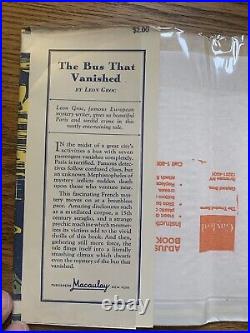 The Bus That Vanished by Leon Groc 1st US EDITION HCDJ SCI FI MYSTERY THRILLER