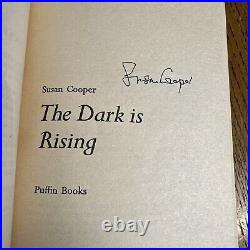 The Dark is Rising by Susan Cooper SIGNED UK Puffin PB Boxset Vintage VGC