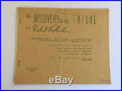 The Discovery of the Future Robert A. Heinlein VERY RARE 1st ed. 1st pub. Book