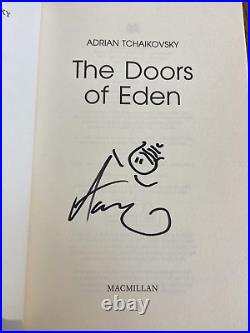 The Doors of Eden by Adrian Tchaikovsky SIGNED & DOODLED UK Uncorrected Proof