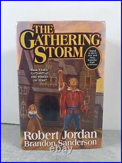The Gathering Storm by Brandon Sanderson, Robert Jordan Auto penned and SIGNED