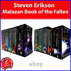 The Malazan Book of the Fallen Steven Erikson 10 Books Collection Set Pack NEW