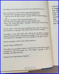 The Martian Chronicles-Ray Bradbury-SIGNED! -Book Club Edition-HC with DJ-RARE