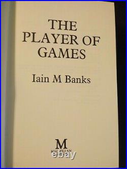 The Player of Games Iain Banks 1988 HC First Limited Signed Edition with case