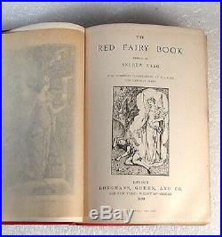 The Red Fairy Book 1st Printing 1890 Longmans Tolkien Hobbit Lord Rings A. Lang