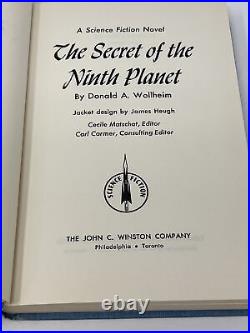 The Secret of the Ninth Planet by Donald Wollheim 1st DJ HC 1959 Sci Fi Winston