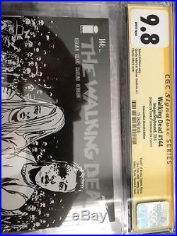 The Walking Dead 144 Sketch CGC SS SDCC Kirkman 9.8 Variant $$ Comic Book