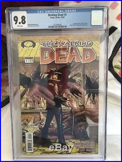 The Walking Dead #1 Cgc 9.8 White Pages Beautiful Book 1st. Rick Grimes