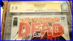 The Walking Dead #27 1st Governor Key Book Signed Robert Kirkman CGC 9.8 NM/MINT