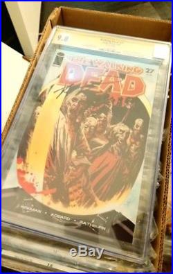 The Walking Dead #27 1st Governor Key Book Signed Robert Kirkman CGC 9.8 NM/MINT