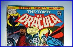 Tomb Of Dracula #10 1973 1st Blade Appearance Rare Comic Book Bronze Nice