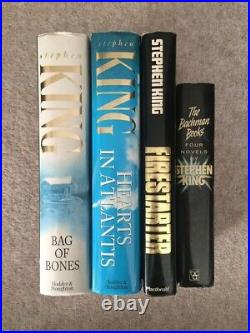 UK First Editions Stephen King Books including Firestarter and The Bachman Books
