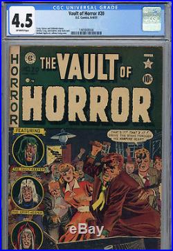 Vault of Horror #20 (EC, Aug/Sept 1952) CGC 4.5 (OW) Vintage Comic Book
