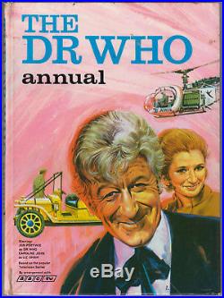 Very rare the Pink Pertwee Doctor Who Annual, pub 1970 for 1971. GC+, unclipped