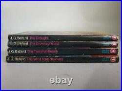 Vintage JG Ballard Science Fiction Book Set (4) Penguin 1964 H1