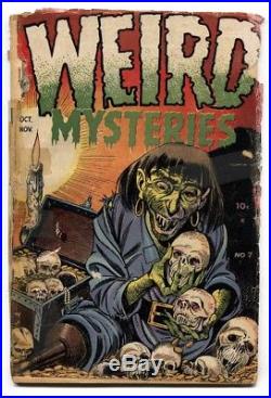 WEIRD MYSTERIES #7 1953-PRE-CODE HORROR-amputee skull comic book