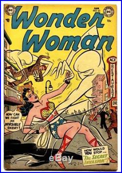 WONDER WOMAN #63 comic book 1954-DC-Sci-Fi cover-Golden Age