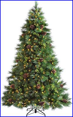 WeRChristmas Pre-Lit Portland Spruce Christmas Tree with 700 Chasing Warm LED