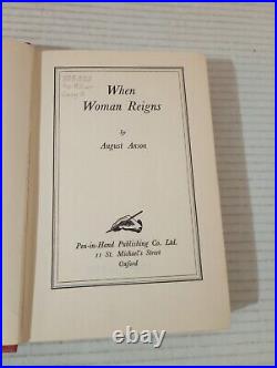 When Woman Reigns By August Anson 1938 Ultra-Rare Feminist Sci-Fi