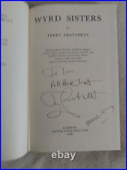 Wyrd Sisters First Edition UK Signed Terry Pratchett Josh Kirby 1988